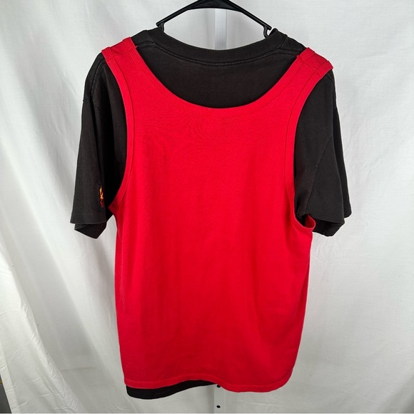 Vintage Michael Jordan Layered Tank Top Shirt Starter Size L 90s - Picture 7 of 9
